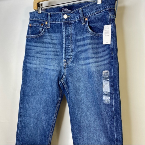 GAP denim high-rise cheeky straight shirt jeans - Picture 5 of 11